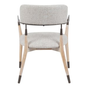 pak-332-000040-4 ΠΟΛΥΘΡΟΝΑ SENTANA PAKOWORLD ΜΕΤΑΛΛΟ-ΞΥΛΟ ΚΑΙ ΥΦΑΣΜΑ ΣΕ ΜΠΕΖ-ΚΑΦΕ ΑΠΟΧΡΩΣΗ 56.5X56X79ΕΚ