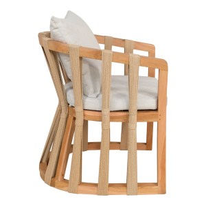 pak-333-000002-2 ΠΟΛΥΘΡΟΝΑ MORANI PAKOWORLD ΣΚΕΛΕΤΟΣ TEAK ΞΥΛΟ ΚΑΙ ΥΦΑΣΜΑ ΣΕ ΦΥΣΙΚΗ ΑΠΟΧΡΩΣΗ 61X66X75ΕΚ