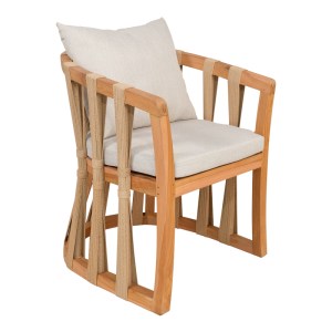 pak-333-000002 ΠΟΛΥΘΡΟΝΑ MORANI PAKOWORLD ΣΚΕΛΕΤΟΣ TEAK ΞΥΛΟ ΚΑΙ ΥΦΑΣΜΑ ΣΕ ΦΥΣΙΚΗ ΑΠΟΧΡΩΣΗ 61X66X75ΕΚ