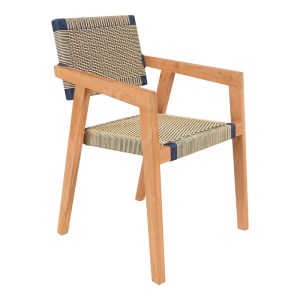 pak-333-000005 ΠΟΛΥΘΡΟΝΑ SALAMA PAKOWORLD ΣΚΕΛΕΤΟΣ TEAK ΞΥΛΟ ΣΕ ΦΥΣΙΚΗ ΑΠΟΧΡΩΣΗ ΚΑΙ ΚΡΕΜ-ΜΑΥΡΟ ΣΧΟΙΝΙ 57X60X85ΕΚ