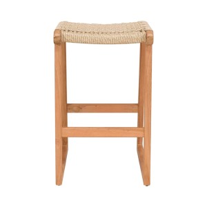 pak-333-000006-1 ΣΚΑΜΠΟ KUZA PAKOWORLD ΣΚΕΛΕΤΟΣ TEAK ΞΥΛΟ ΚΑΙ ΣΧΟΙΝΙ ΣΕ ΦΥΣΙΚΗ ΑΠΟΧΡΩΣΗ 40X42X66ΕΚ