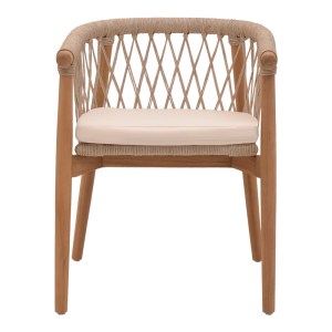 pak-334-000005-3 ΠΟΛΥΘΡΟΝΑ ABBY PAKOWORLD ΣΚΕΛΕΤΟΣ ΑΠΟ TEAK ΞΥΛΟ ΣΕ ΦΥΣΙΚΗ ΑΠΟΧΡΩΣΗ ΚΑΙ ΚΡΕΜ ΜΑΞΙΛΑΡΙ 60X58X78ΕΚ