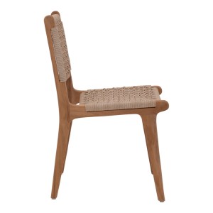 pak-334-000006-2 ΚΑΡΕΚΛΑ ROVER PAKOWORLD ΣΚΕΛΕΤΟΣ ΑΠΟ TEAK ΞΥΛΟ ΣΕ ΦΥΣΙΚΗ ΑΠΟΧΡΩΣΗ ΚΑΙ ΜΠΕΖ BAANA ΞΥΛΟ 50X60X86ΕΚ