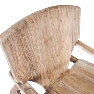 pak-335-000001-5 ΠΟΛΥΘΡΟΝΑ BRAZIN PAKOWORLD ΦΥΣΙΚΟ TEAK ΞΥΛΟ 72X71X77ΕΚ