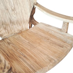 pak-335-000001-6 ΠΟΛΥΘΡΟΝΑ BRAZIN PAKOWORLD ΦΥΣΙΚΟ TEAK ΞΥΛΟ 72X71X77ΕΚ