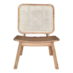 pak-335-000003-3 ΚΑΡΕΚΛΑ VIBORG PAKOWORLD ΦΥΣΙΚΟ TEAK ΞΥΛΟ-ΦΥΣΙΚΟ RATTAN 60X75X87ΕΚ