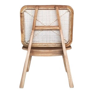 pak-335-000003-4 ΚΑΡΕΚΛΑ VIBORG PAKOWORLD ΦΥΣΙΚΟ TEAK ΞΥΛΟ-ΦΥΣΙΚΟ RATTAN 60X75X87ΕΚ