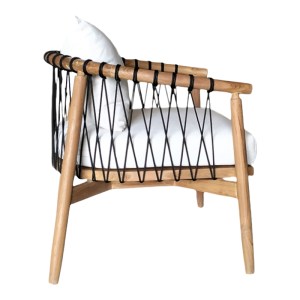 pak-335-000004-2 ΠΟΛΥΘΡΟΝΑ HARIBO PAKOWORLD ΦΥΣΙΚΟ TEAK ΞΥΛΟ-ΜΑΥΡΟ ΣΧΟΙΝΙ-ΛΕΥΚΟ ΜΑΞΙΛΑΡΙ 80X76X72ΕΚ