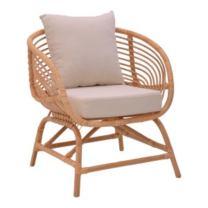 pak-335-000011 ΠΟΛΥΘΡΟΝΑ CAXEN PAKOWORLD ΦΥΣΙΚΟ RATTAN-ΛΕΥΚΟ ΜΑΞΙΛΑΡΙ 72X63X75ΕΚ