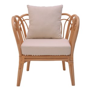 pak-335-000012-3 ΠΟΛΥΘΡΟΝΑ TANIA PAKOWORLD ΦΥΣΙΚΟ RATTAN-ΛΕΥΚΟ ΜΑΞΙΛΑΡΙ 76X76X76ΕΚ