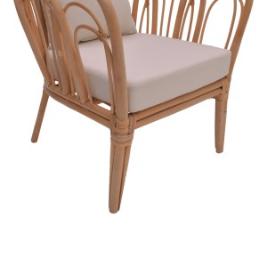 pak-335-000012-6 ΠΟΛΥΘΡΟΝΑ TANIA PAKOWORLD ΦΥΣΙΚΟ RATTAN-ΛΕΥΚΟ ΜΑΞΙΛΑΡΙ 76X76X76ΕΚ