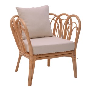 pak-335-000012 ΠΟΛΥΘΡΟΝΑ TANIA PAKOWORLD ΦΥΣΙΚΟ RATTAN-ΛΕΥΚΟ ΜΑΞΙΛΑΡΙ 76X76X76ΕΚ