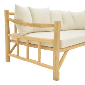 pak-335-000021-4 ΚΑΝΑΠΕΣ ROZIANA PAKOWORLD ΦΥΣΙΚΟ TEAK ΞΥΛΟ 210X100X80ΕΚ