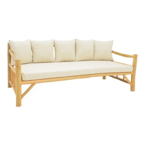 pak-335-000021 ΚΑΝΑΠΕΣ ROZIANA PAKOWORLD ΦΥΣΙΚΟ TEAK ΞΥΛΟ 210X100X80ΕΚ