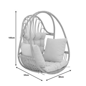 pak-335-000022-6 ΚΡΕΜΑΣΤΗ ΚΟΥΝΙΑ JORG PAKOWORLD ΦΥΣΙΚΟ RATTAN-ΚΡΕΜ ΜΑΞΙΛΑΡΙ 80X59X105ΕΚ