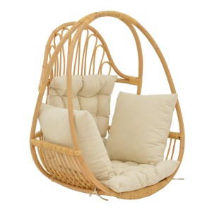 pak-335-000022 ΚΡΕΜΑΣΤΗ ΚΟΥΝΙΑ JORG PAKOWORLD ΦΥΣΙΚΟ RATTAN-ΚΡΕΜ ΜΑΞΙΛΑΡΙ 80X59X105ΕΚ