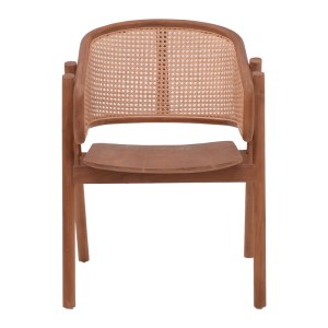 pak-336-000002-3 ΠΟΛΥΘΡΟΝΑ ANLENE PAKOWORLD ΣΚΕΛΕΤΟΣ TEAK ΞΥΛΟ ΣΕ ΚΑΡΥΔΙ ΑΠΟΧΡΩΣΗ ΜΕ RATTAN ΣΕ ΜΠΕΖ ΑΠΟΧΡΩΣΗ 62X54X82ΕΚ