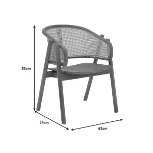 pak-336-000002-7 ΠΟΛΥΘΡΟΝΑ ANLENE PAKOWORLD ΣΚΕΛΕΤΟΣ TEAK ΞΥΛΟ ΣΕ ΚΑΡΥΔΙ ΑΠΟΧΡΩΣΗ ΜΕ RATTAN ΣΕ ΜΠΕΖ ΑΠΟΧΡΩΣΗ 62X54X82ΕΚ