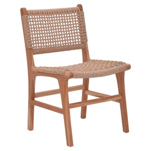 pak-336-000003 ΚΑΡΕΚΛΑ SPONZE PAKOWORLD ΣΚΕΛΕΤΟΣ TEAK ΞΥΛΟ ΜΕ ΣΧΟΙΝΙ ΣΕ ΦΥΣΙΚΗ ΑΠΟΧΡΩΣΗ 50X58X85ΕΚ