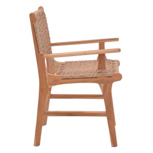 pak-336-000005-2 ΠΟΛΥΘΡΟΝΑ SPONZE PAKOWORLD ΣΚΕΛΕΤΟΣ TEAK ΞΥΛΟ ΜΕ ΣΧΟΙΝΙ ΣΕ ΦΥΣΙΚΗ ΑΠΟΧΡΩΣΗ 54X60X86ΕΚ