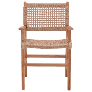 pak-336-000005-3 ΠΟΛΥΘΡΟΝΑ SPONZE PAKOWORLD ΣΚΕΛΕΤΟΣ TEAK ΞΥΛΟ ΜΕ ΣΧΟΙΝΙ ΣΕ ΦΥΣΙΚΗ ΑΠΟΧΡΩΣΗ 54X60X86ΕΚ