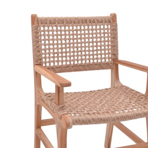 pak-336-000005-5 ΠΟΛΥΘΡΟΝΑ SPONZE PAKOWORLD ΣΚΕΛΕΤΟΣ TEAK ΞΥΛΟ ΜΕ ΣΧΟΙΝΙ ΣΕ ΦΥΣΙΚΗ ΑΠΟΧΡΩΣΗ 54X60X86ΕΚ