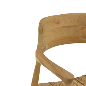 pak-336-000006-5 ΠΟΛΥΘΡΟΝΑ DENVERONE PAKOWORLD ΦΥΣΙΚΟ TEAK ΞΥΛΟ-BANANA ΣΧΟΙΝΙ 57X54X79ΕΚ