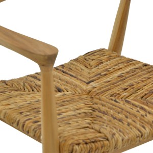 pak-336-000006-6 ΠΟΛΥΘΡΟΝΑ DENVERONE PAKOWORLD ΦΥΣΙΚΟ TEAK ΞΥΛΟ-BANANA ΣΧΟΙΝΙ 57X54X79ΕΚ