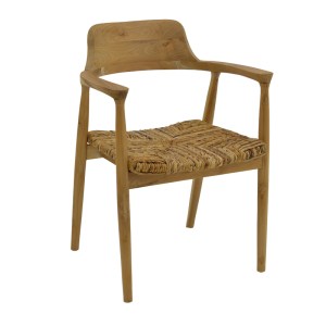 pak-336-000006 ΠΟΛΥΘΡΟΝΑ DENVERONE PAKOWORLD ΦΥΣΙΚΟ TEAK ΞΥΛΟ-BANANA ΣΧΟΙΝΙ 57X54X79ΕΚ