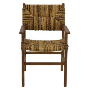 pak-336-000008-3 ΠΟΛΥΘΡΟΝΑ REFANE PAKOWORLD ΦΥΣΙΚΟ TEAK ΞΥΛΟ-BANANA ΣΧΟΙΝΙ 55X60X85ΕΚ