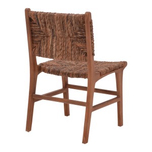 pak-336-000009-1 ΚΑΡΕΚΛΑ REFANE PAKOWORLD ΣΚΕΛΕΤΟΣ TEAK ΞΥΛΟ ΜΕ BANANA ΣΧΟΙΝΙ ΣΕ ΚΑΡΥΔΙ ΑΠΟΧΡΩΣΗ 50X58X85ΕΚ