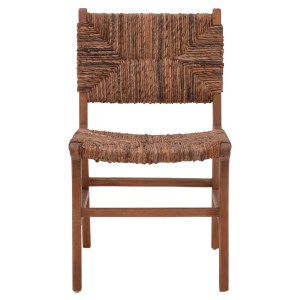 pak-336-000009-3 ΚΑΡΕΚΛΑ REFANE PAKOWORLD ΣΚΕΛΕΤΟΣ TEAK ΞΥΛΟ ΜΕ BANANA ΣΧΟΙΝΙ ΣΕ ΚΑΡΥΔΙ ΑΠΟΧΡΩΣΗ 50X58X85ΕΚ