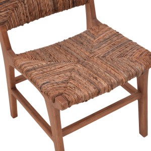pak-336-000009-6 ΚΑΡΕΚΛΑ REFANE PAKOWORLD ΣΚΕΛΕΤΟΣ TEAK ΞΥΛΟ ΜΕ BANANA ΣΧΟΙΝΙ ΣΕ ΚΑΡΥΔΙ ΑΠΟΧΡΩΣΗ 50X58X85ΕΚ
