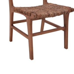 pak-336-000009-7 ΚΑΡΕΚΛΑ REFANE PAKOWORLD ΣΚΕΛΕΤΟΣ TEAK ΞΥΛΟ ΜΕ BANANA ΣΧΟΙΝΙ ΣΕ ΚΑΡΥΔΙ ΑΠΟΧΡΩΣΗ 50X58X85ΕΚ