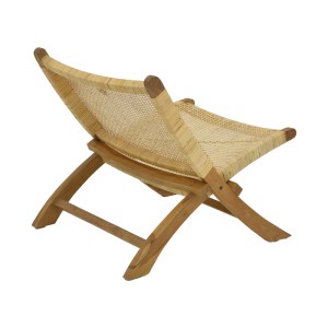 pak-336-000010-1 ΚΑΡΕΚΛΑ JERENZE PAKOWORLD ΦΥΣΙΚΟ TEAK ΞΥΛΟ-RATTAN 65X78X68ΕΚ