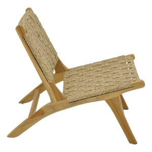 pak-336-000011-2 ΚΑΡΕΚΛΑ FOLDERE PAKOWORLD ΦΥΣΙΚΟ TEAK ΞΥΛΟ-ΣΧΟΙΝΙ 65X78X68ΕΚ