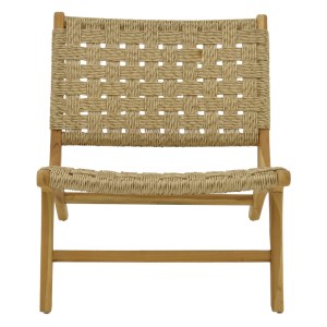 pak-336-000011-3 ΚΑΡΕΚΛΑ FOLDERE PAKOWORLD ΦΥΣΙΚΟ TEAK ΞΥΛΟ-ΣΧΟΙΝΙ 65X78X68ΕΚ