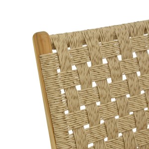 pak-336-000011-6 ΚΑΡΕΚΛΑ FOLDERE PAKOWORLD ΦΥΣΙΚΟ TEAK ΞΥΛΟ-ΣΧΟΙΝΙ 65X78X68ΕΚ