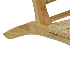 pak-336-000011-7 ΚΑΡΕΚΛΑ FOLDERE PAKOWORLD ΦΥΣΙΚΟ TEAK ΞΥΛΟ-ΣΧΟΙΝΙ 65X78X68ΕΚ