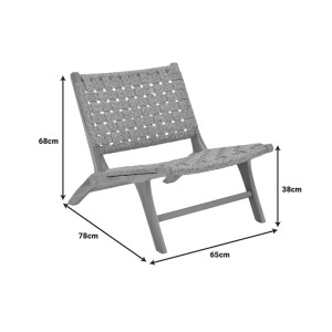pak-336-000011-8 ΚΑΡΕΚΛΑ FOLDERE PAKOWORLD ΦΥΣΙΚΟ TEAK ΞΥΛΟ-ΣΧΟΙΝΙ 65X78X68ΕΚ