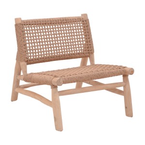 pak-336-000022 ΠΟΛΥΘΡΟΝΑ WANDERLENE PAKOWORLD ΣΚΕΛΕΤΟΣ TEAK ΞΥΛΟ ΜΕ ΣΧΟΙΝΙ ΣΕ ΦΥΣΙΚΗ ΑΠΟΧΡΩΣΗ 67X79X68ΕΚ