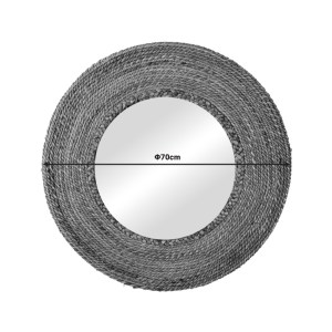 pak-337-000017-1 ΚΑΘΡΕΠΤΗΣ ENCERE INART ΜΠΑΝΑΝΑ ΞΥΛΟ ΣΕ ΦΥΣΙΚΗ ΑΠΟΧΡΩΣΗ Φ70X5ΕΚ