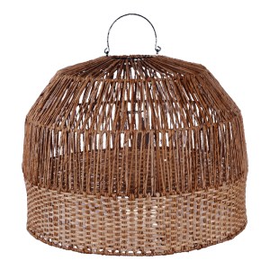 pak-337-000020 ΦΩΤΙΣΤΙΚΟ ΟΡΟΦΗΣ ERDON INART  ΜΠΑΝΑΝΑ ΞΥΛΟ-RATTAN PE ΣΕ ΦΥΣΙΚΗ ΑΠΟΧΡΩΣΗ Φ60X45ΕΚ
