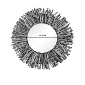 pak-337-000029-1 ΚΑΘΡΕΠΤΗΣ GRAZZY INART ARUM-FLOTSAM ΞΥΛΟ ΣΕ ΦΥΣΙΚΗ ΑΠΟΧΡΩΣΗ Φ70X8ΕΚ
