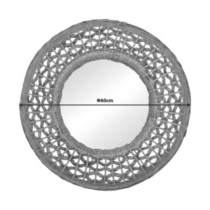 pak-337-000039-1 ΚΑΘΡΕΠΤΗΣ MAZUN INART  ΞΥΛΟ ΣΕ ΦΥΣΙΚΗ ΑΠΟΧΡΩΣΗ Φ60X8ΕΚ