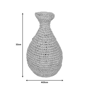 pak-337-000043-1 ΒΑΖΟ SANNERY I INART SISAL ΣΕ ΦΥΣΙΚΗ ΑΠΟΧΡΩΣΗ Φ20X32ΕΚ