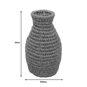 pak-337-000044-1 ΒΑΖΟ AGELEN INART SISAL ΣΕ ΦΥΣΙΚΗ ΑΠΟΧΡΩΣΗ Φ30X55ΕΚ