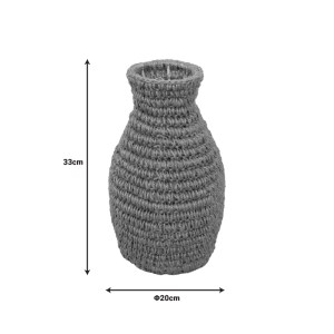 pak-337-000045-1 ΒΑΖΟ AGELEN I INART SISAL ΣΕ ΦΥΣΙΚΗ ΑΠΟΧΡΩΣΗ Φ20X33ΕΚ