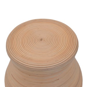 pak-337-000046-2 ΣΚΑΜΠΟ BULATEN INART RATTAN ΣΕ ΦΥΣΙΚΗ ΑΠΟΧΡΩΣΗ Φ45X45ΕΚ