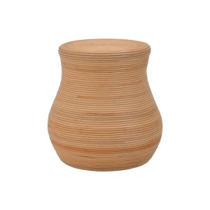 pak-337-000046 ΣΚΑΜΠΟ BULATEN INART RATTAN ΣΕ ΦΥΣΙΚΗ ΑΠΟΧΡΩΣΗ Φ45X45ΕΚ